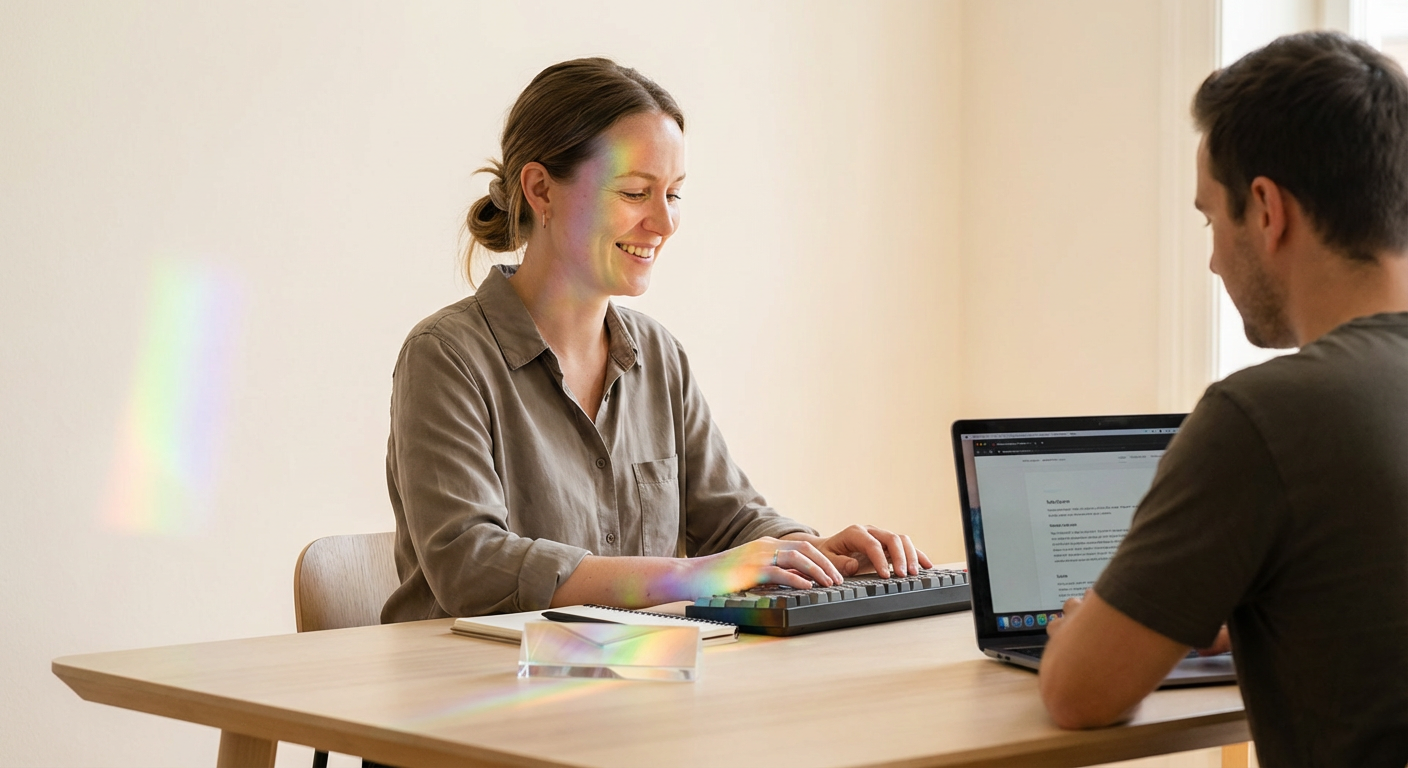 stock photograph depicting "The Emergence of Shared Context and the "Glass Box" Approach" related to building with experimental ai coding agents.