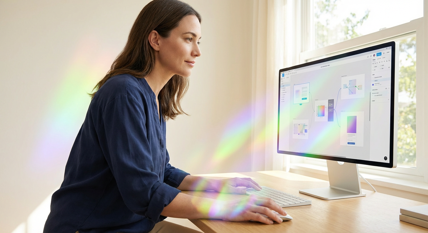 stock photograph illustrating "1. Free-form Canvas Manipulation" in the context of experimental ai design workflow tools.